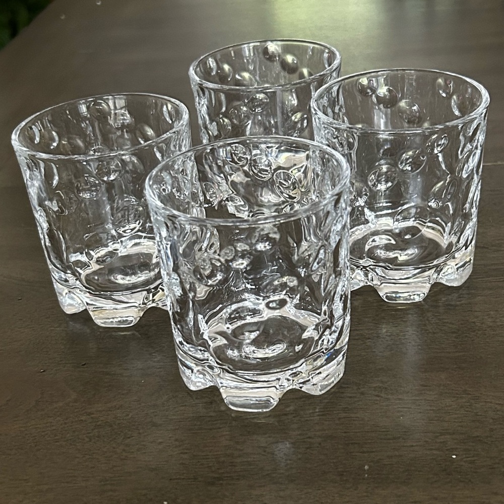 Roly Poly Spinning Whiskey Glasses, set of 4
